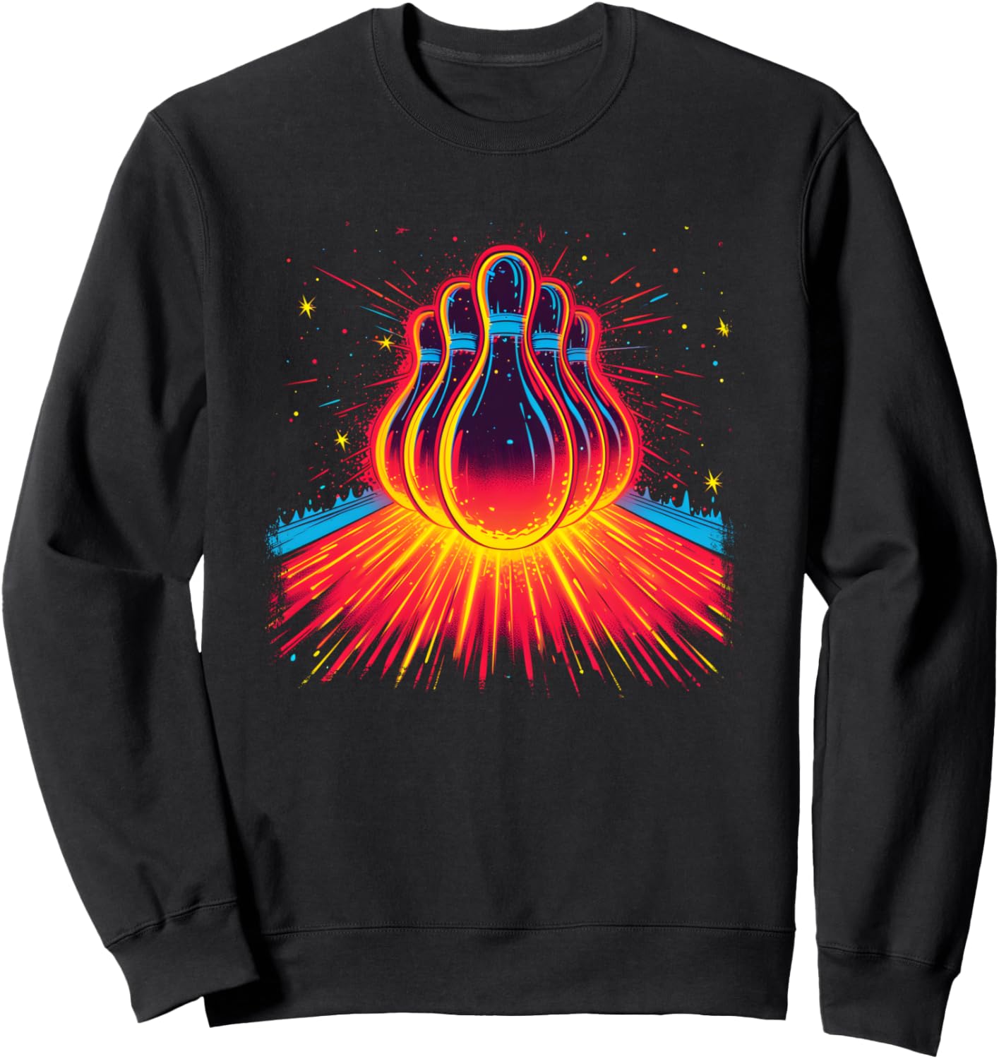 

Толстовка в стиле ретро с принтом боулинга Funny Bowling Fan Graphic T-Shirts And Giveaways, черный