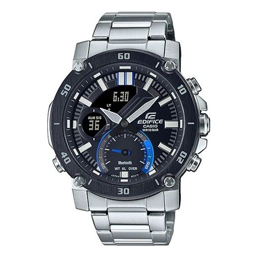 

Часы CASIO Stainless Steel Strap Mens Black Analog/Digital Combo, черный