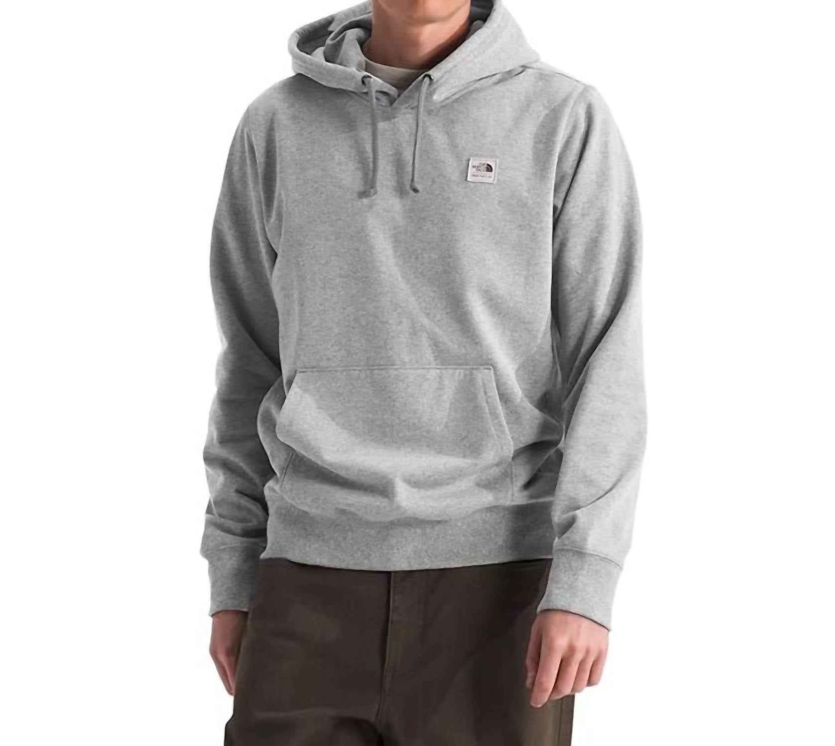 

Толстовка с капюшоном Heritage Patch в цвете Heather Grey The North Face