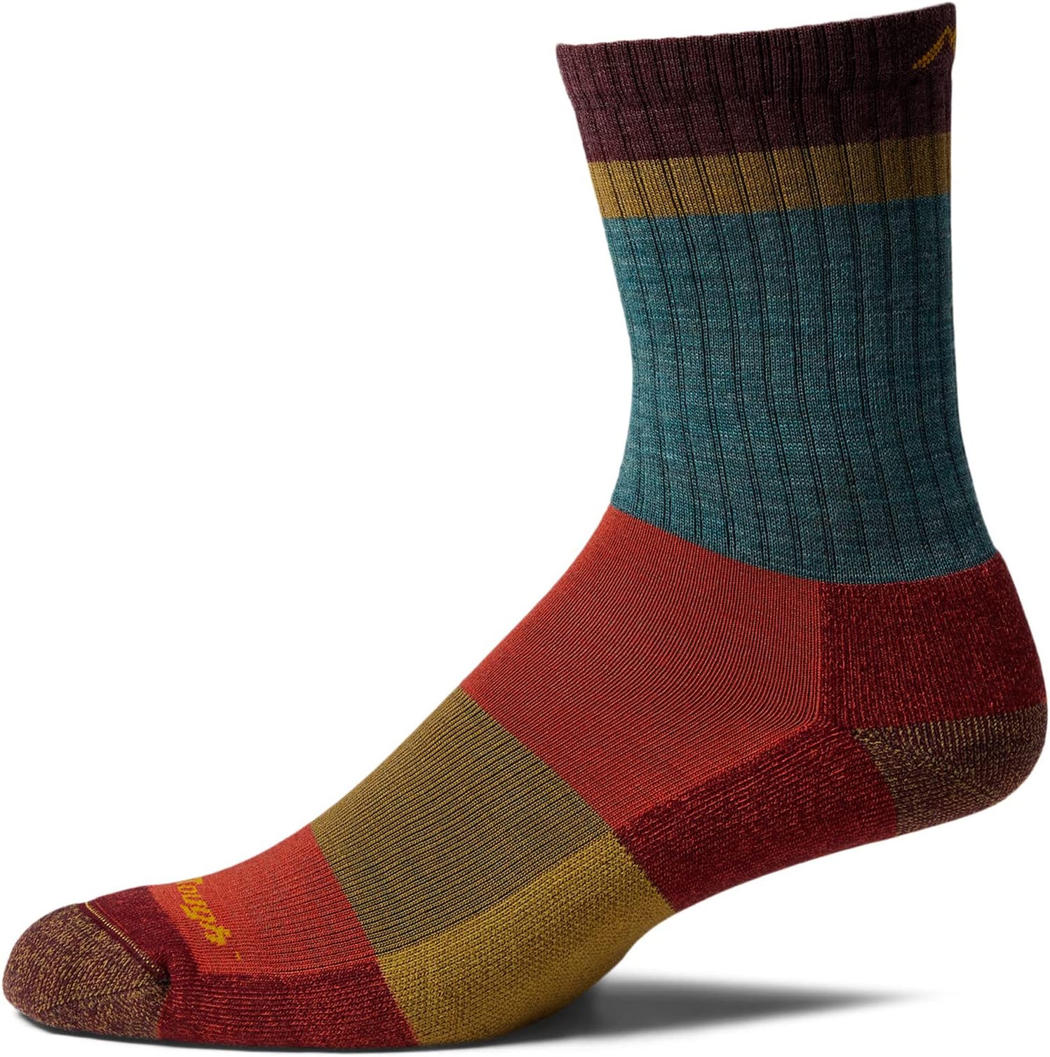 

Носки Darn Tough Vermont Heady Stripe Micro Light Cushion Socks, цвет Teal