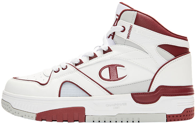 Champion RetroBasket 19 High Top Vintage баскетбольные кроссовки мужские красные белые — фото 3