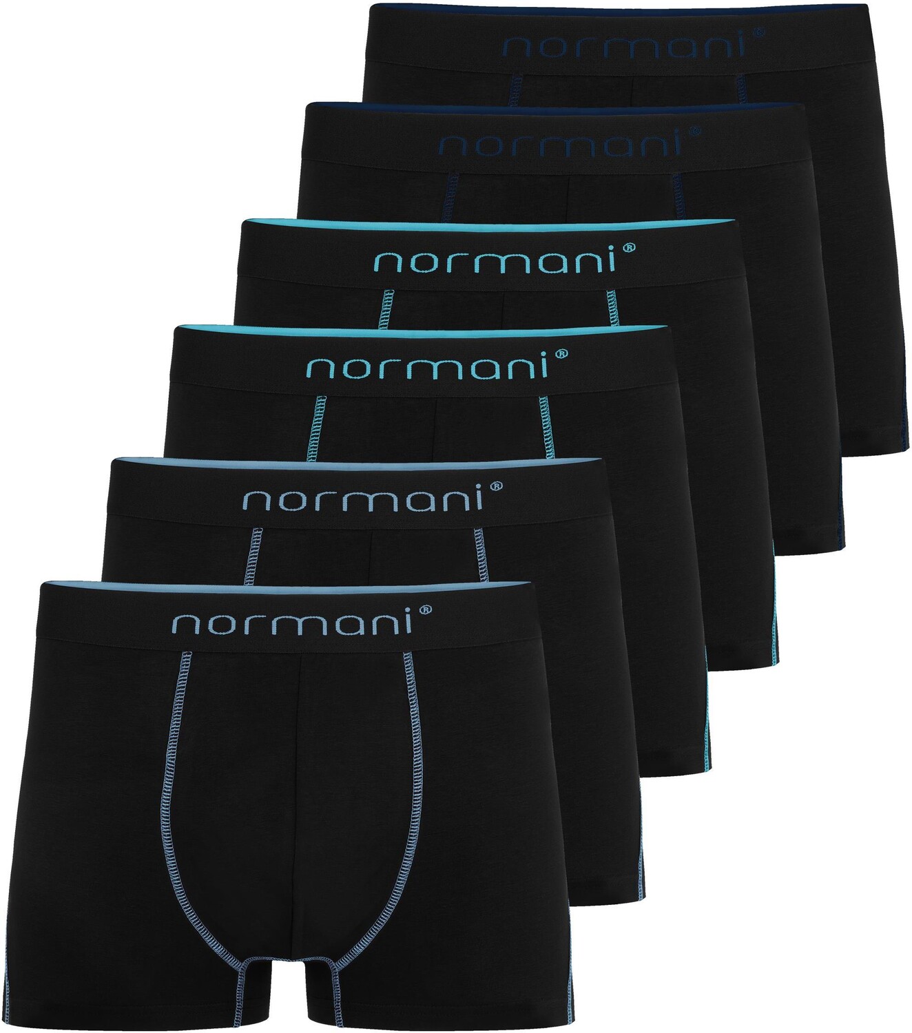 

Боксеры normani 6x Herren Baumwoll s, цвет Dunkelblau/Hellblau/Türkis