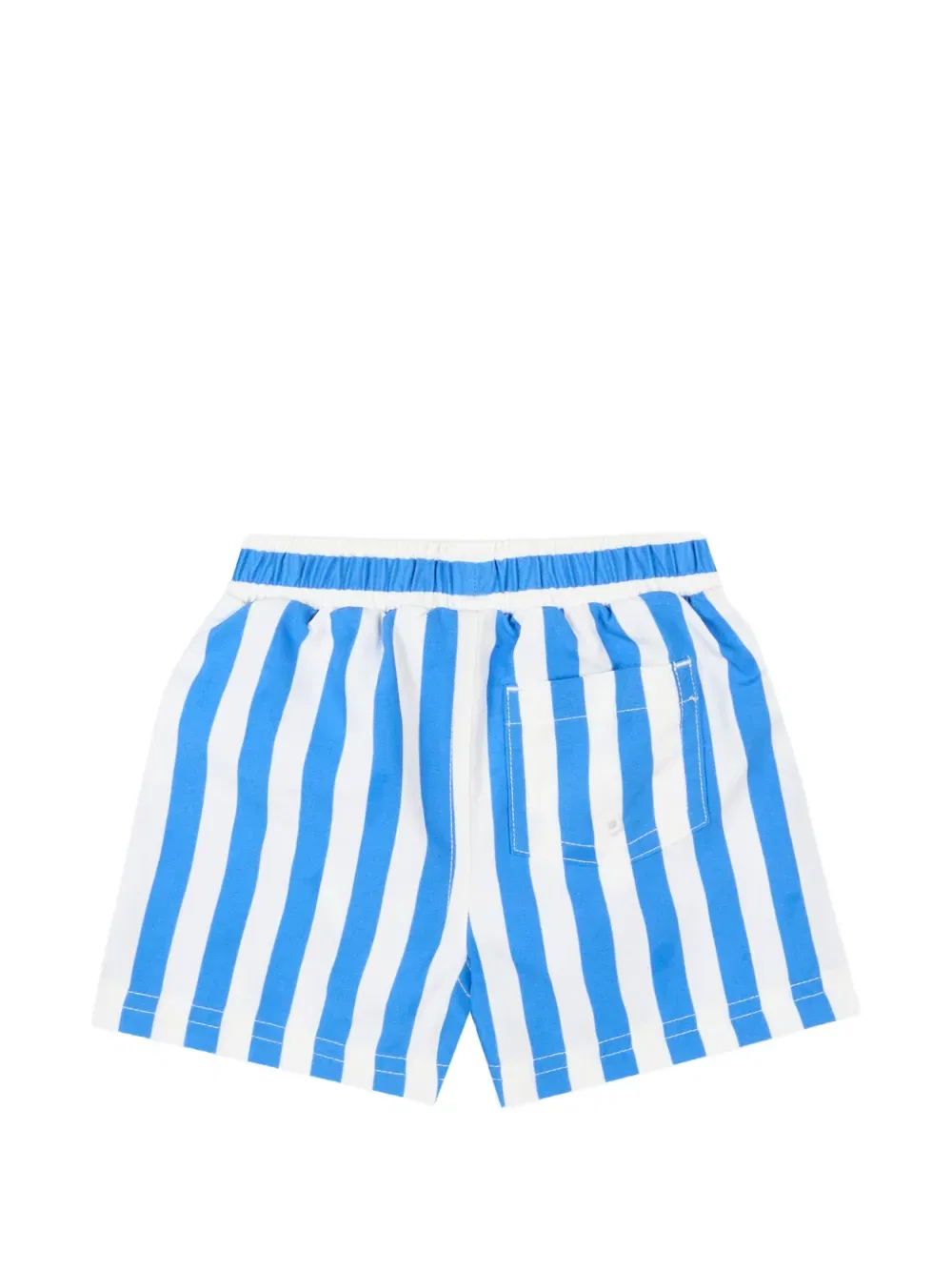 Полосатые плавательные шорты Petit Bateau, синий — фото 2