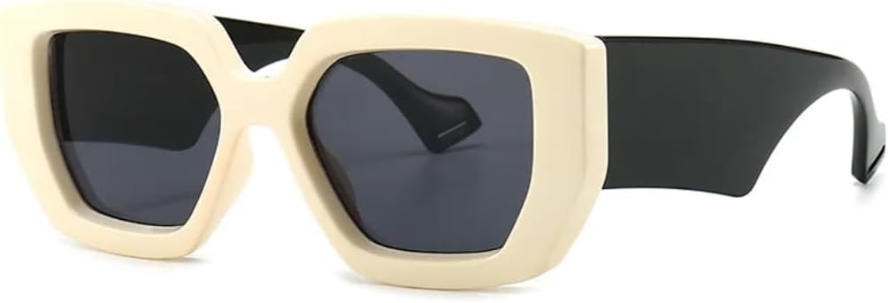 

Винтажные модные солнцезащитные очки для женщин и мужчин, роскошные дизайнерские солнцезащитные очки в крупной оправе для женщин, защита от УФ-излучения UV400 SZVVBKK, White Black