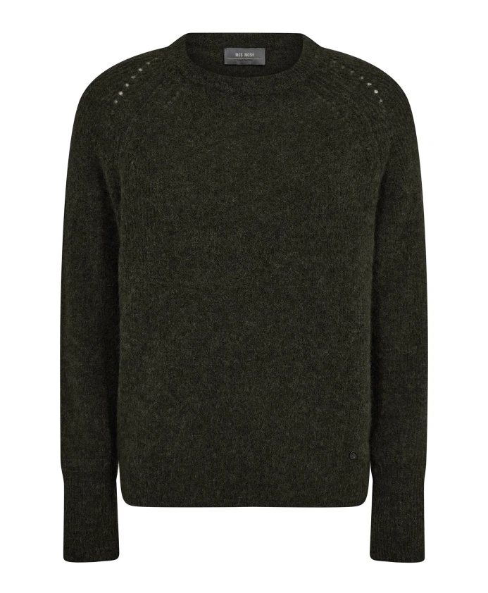 

Мягкий вязаный свитер с длинными рукавами Mos Mosh, зеленый