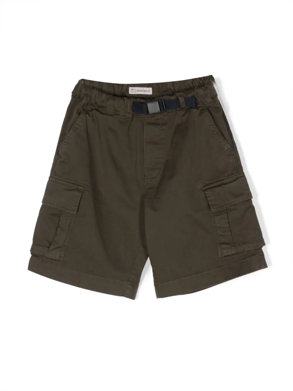 

Шорты карго с пряжкой Woolrich Kids, зеленый
