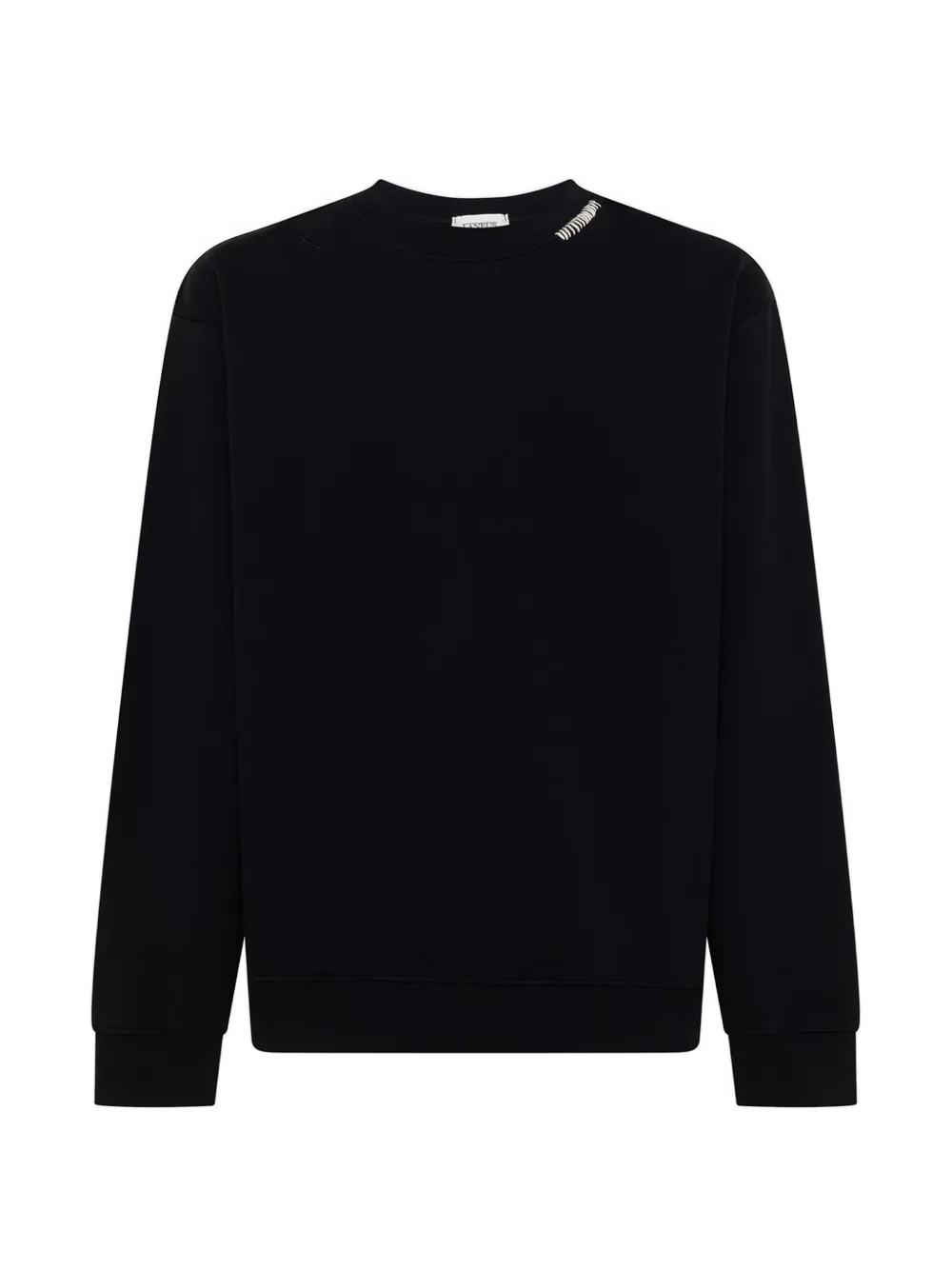 

Свитшот с отделкой строчкой Laneus, черный