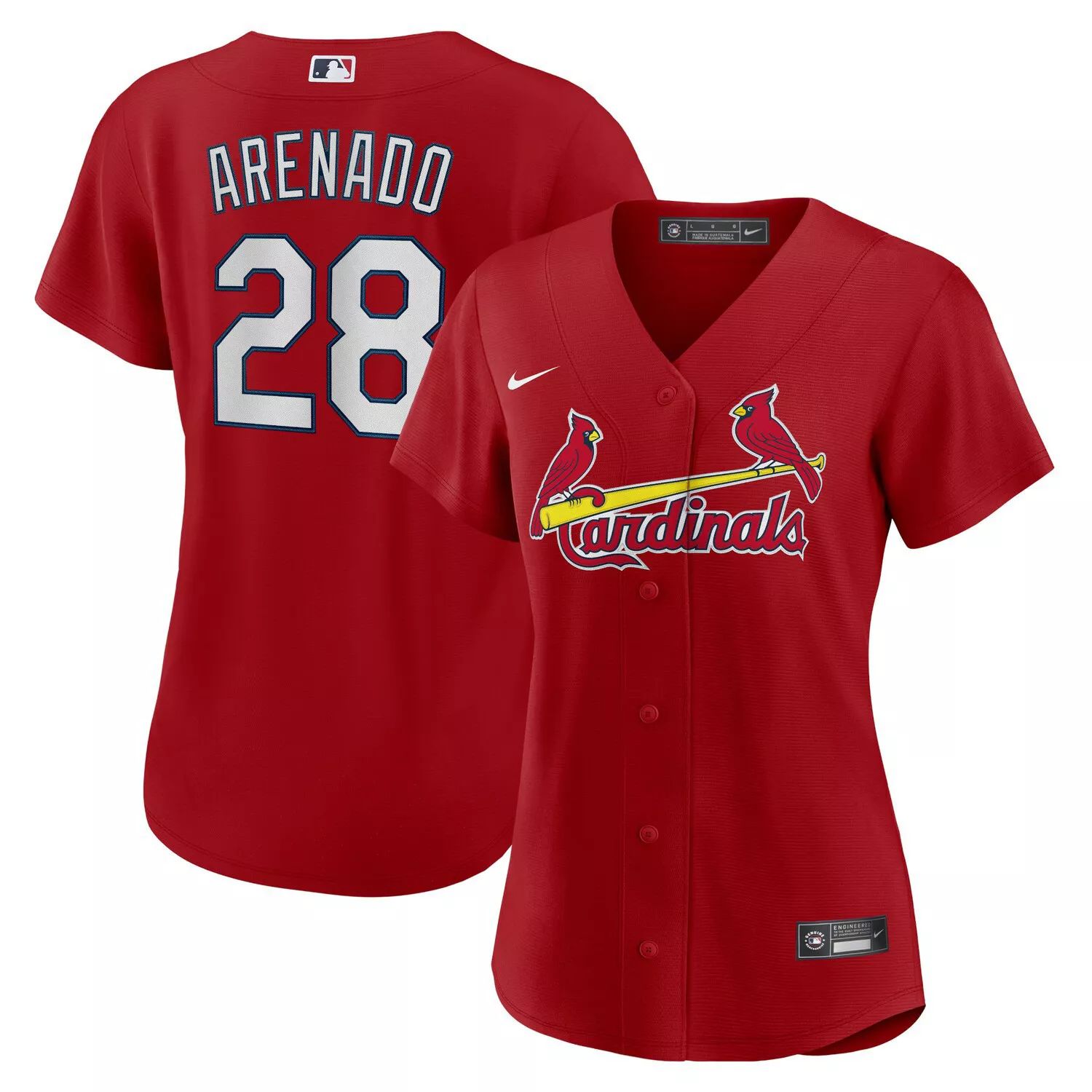 

Женская футболка Nike Nolan Arenado Red St. Louis Cardinals Alternate Replica Player Nike