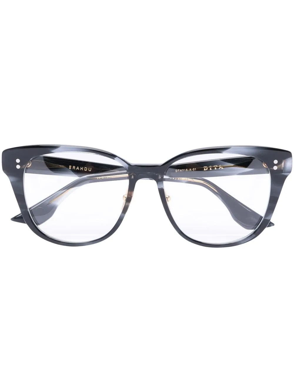 

Очки в оправе 'кошачий глаз' Dita Eyewear, черный