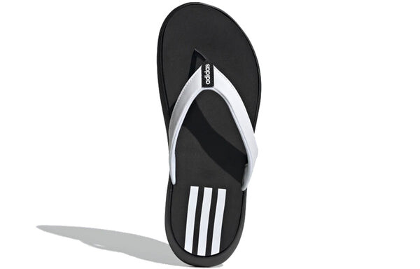 Тапочки comfort flip flop 'core black' Adidas, черный — фото 4