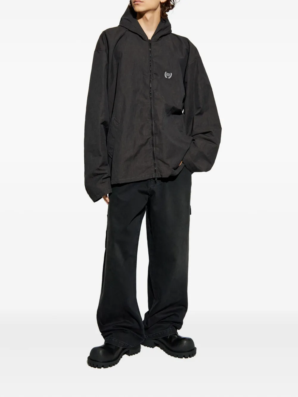 Джинсы карго с нашивкой-логотипом VETEMENTS, черный — фото 2
