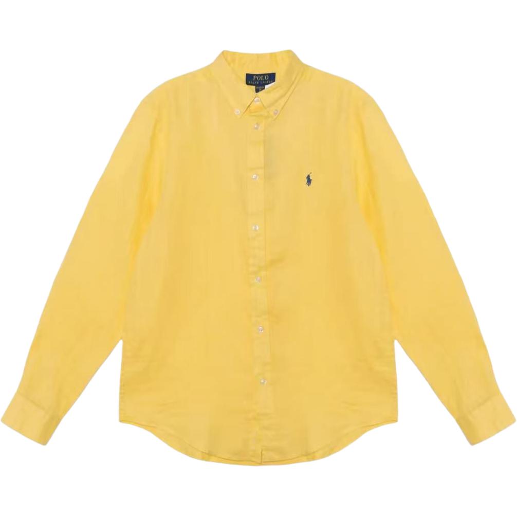 Рубашка SS25 женская Polo Ralph Lauren, желтый — фото 3