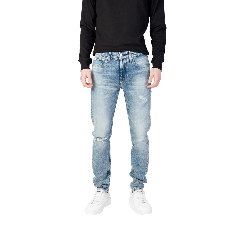 

Джинсы и брюки из светло-голубого хлопка Calvin Klein Jeans