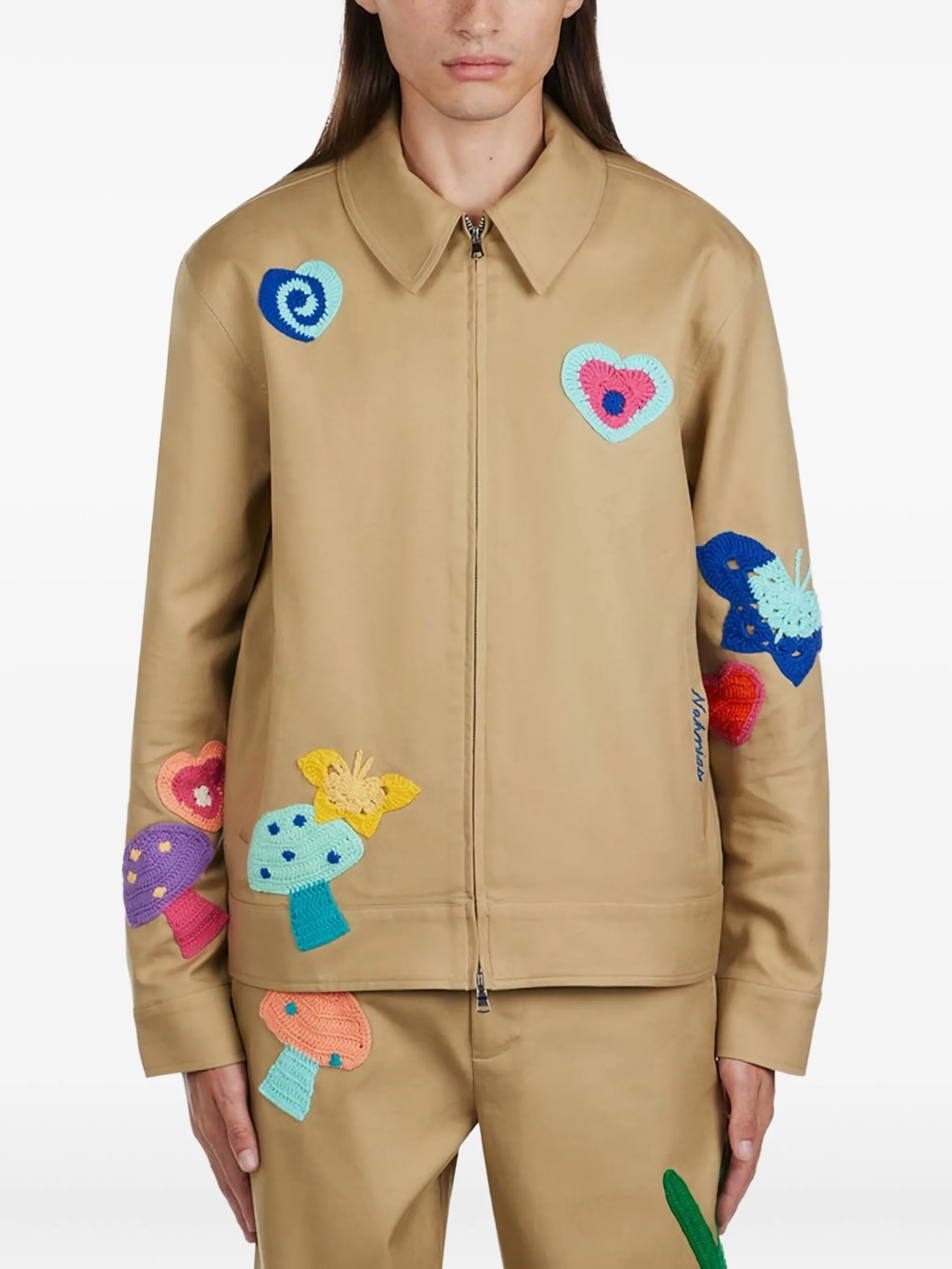 

Куртка в технике пэчворк Nahmias, нейтральный