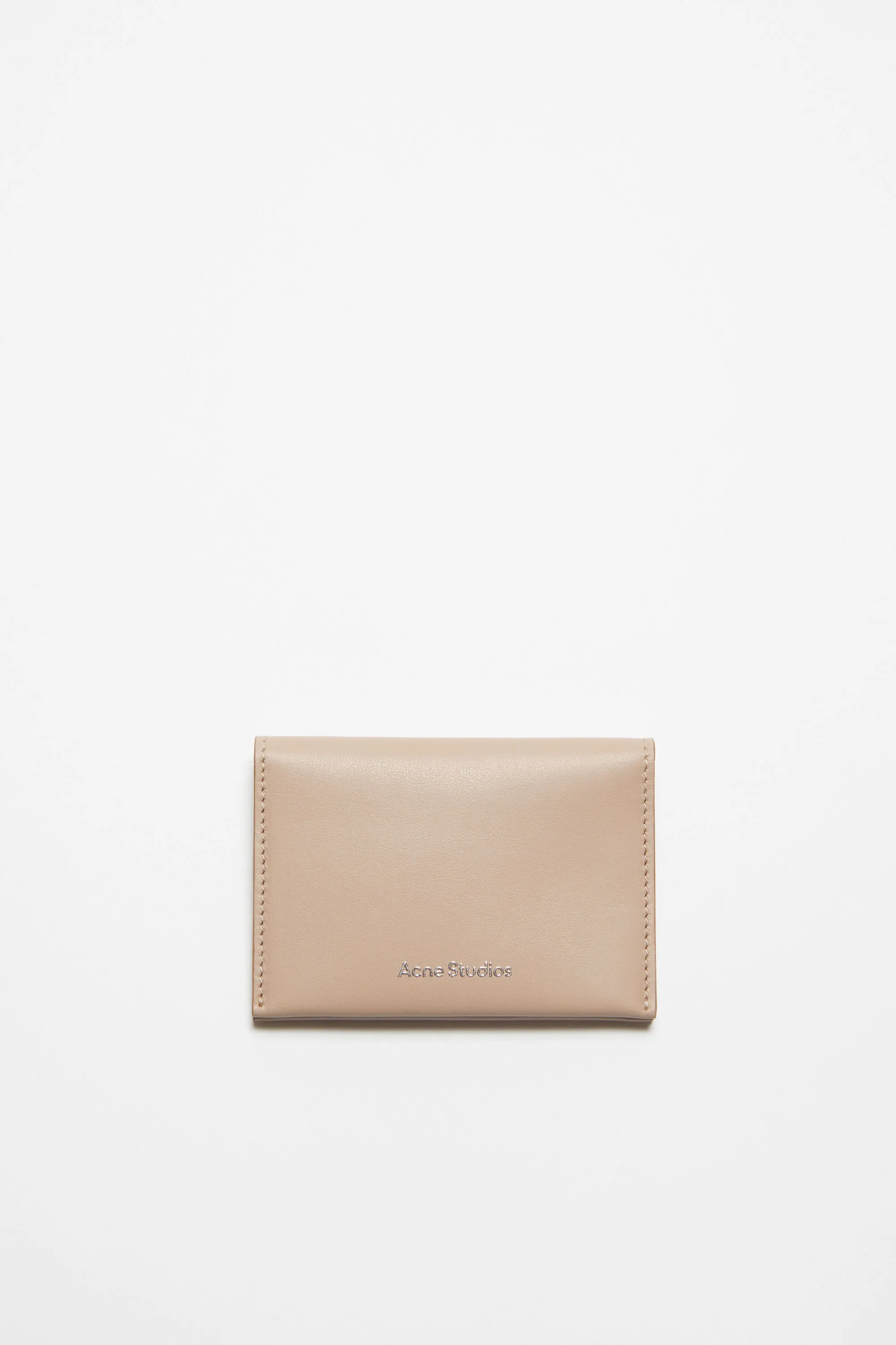 

Сложенный кожаный кошелек Acne Studios, Taupe beige