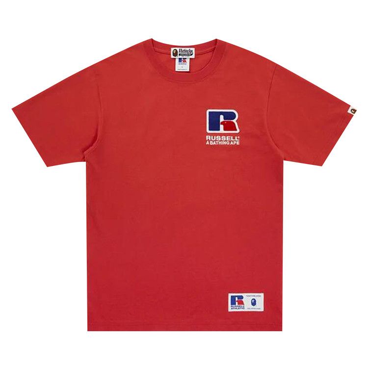 

Футболка BAPE x Russell Athletic College Tee, Red