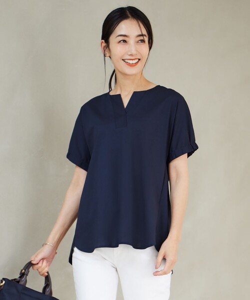 

Футболка трикотажная с французскими рукавами J.PRESS, темно-синий