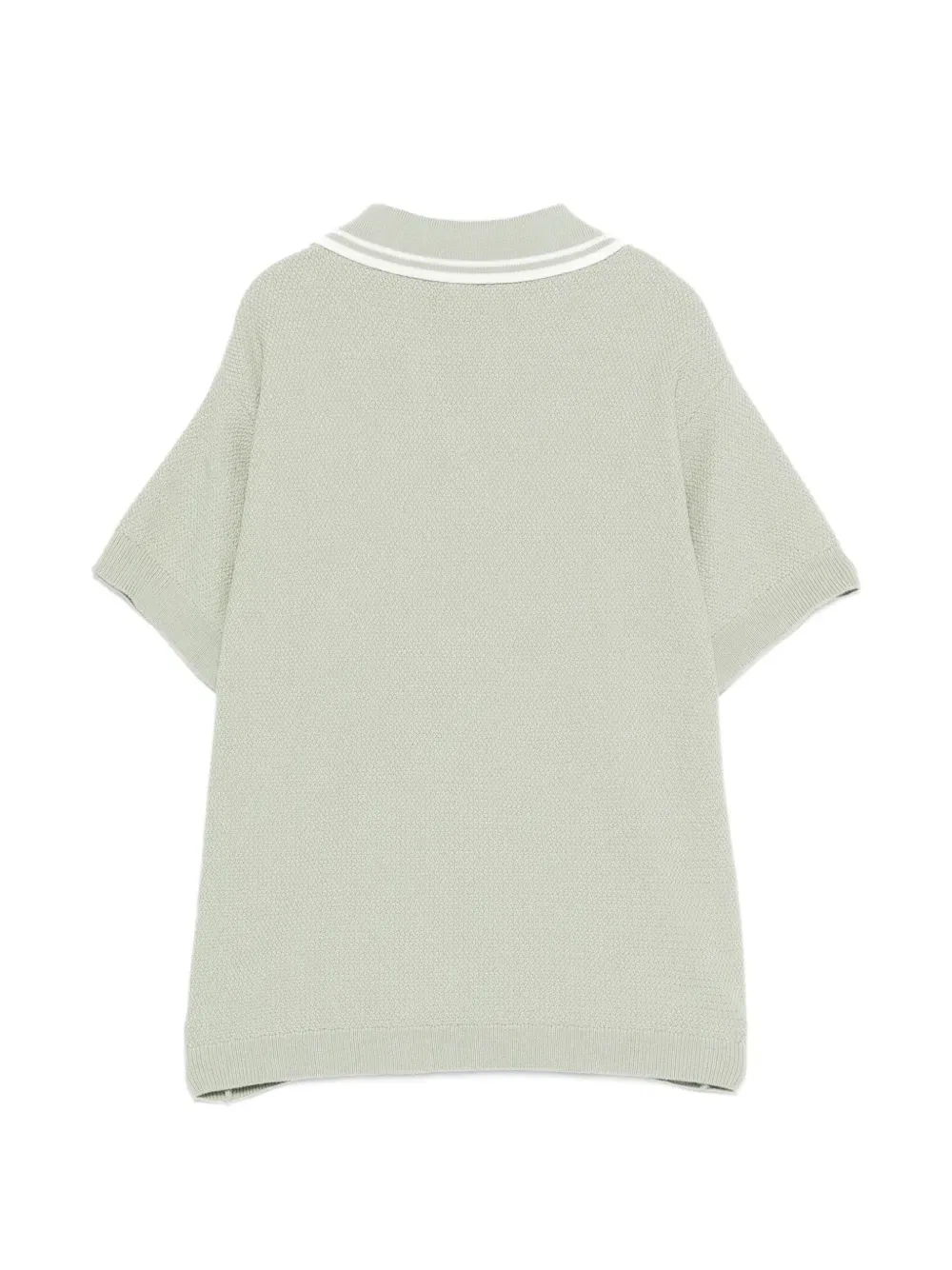 Футболка из вафельной вязки Fay Kids, зеленый — фото 2