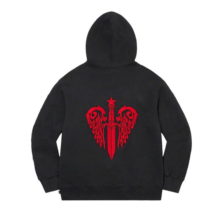 Толстовка Supreme x The Great China Wall Sword Hooded Sweatshirt, Black — фото 2