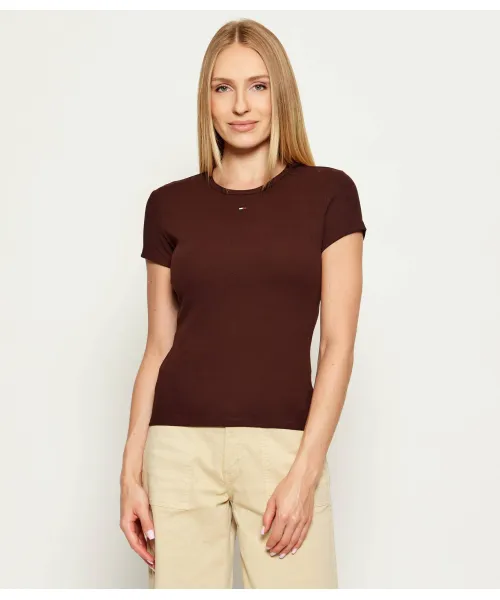 

Базовая футболка Slim fit Tommy Jeans, коричневый
