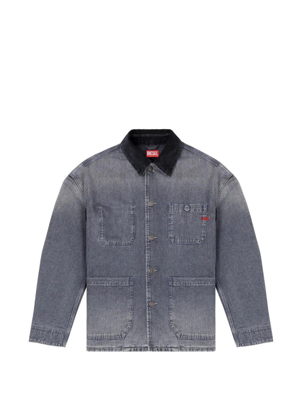 

Джинсовая куртка D-Stack-U-L с накладными карманами Diesel, серый
