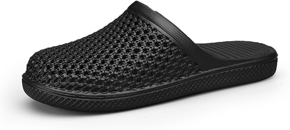 

Мужские и женские сабо для сада, легкие пляжные шлепанцы, восстановительные сандалии с съемными толстыми стельками Bydzkj, черный