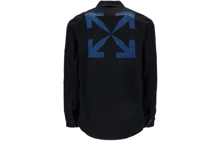 

Рубашка мужская Off-White Arrows, черный / синий