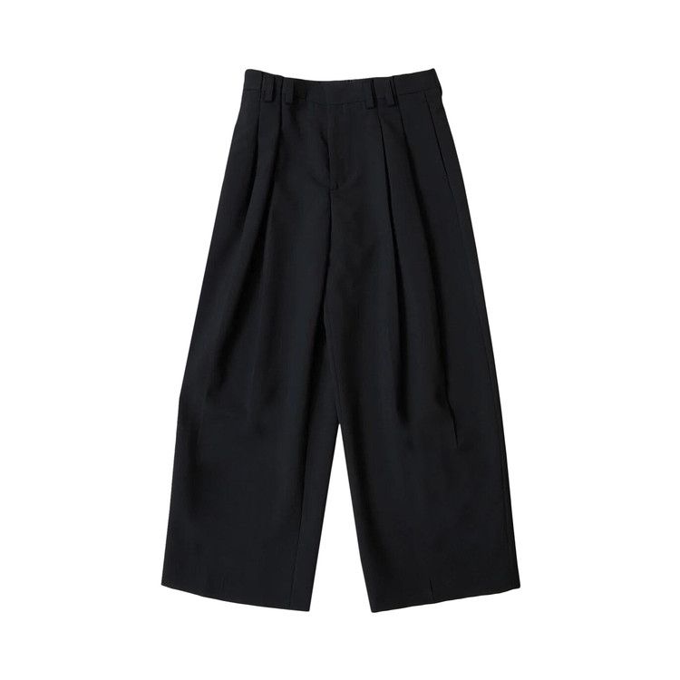 

Брюки Jil Sander Wool Double Pleated Wide Leg Trousers, Black