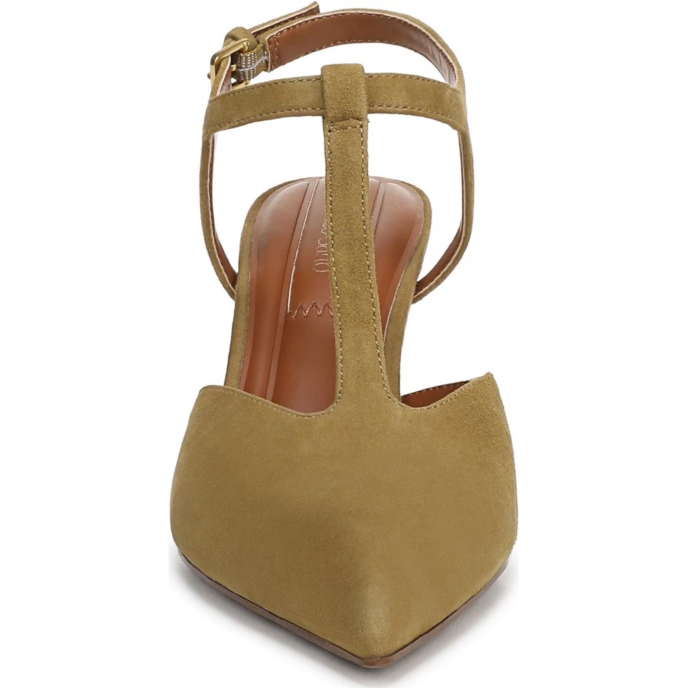 Туфли на каблуке Franco ovett pump от Franco Sarto, mustard brown suede — фото 3