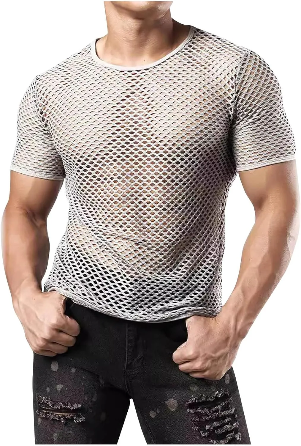 

Футболка для тренировок мужская с коротким рукавом Muscularfit