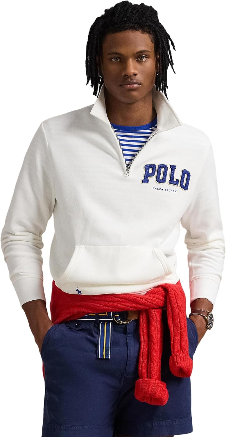 

Мужская флисовая толстовка с длинным рукавом и принтом POLO RALPH LAUREN, White