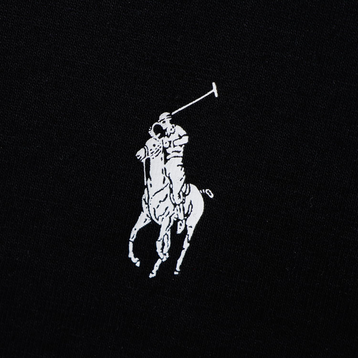 Мужские футболки POLO RALPH LAUREN с коротким рукавом и круглым вырезом (комплект из 3 штук) с логотипом One Point, однотонные (RM1-C501), черный — фото 3