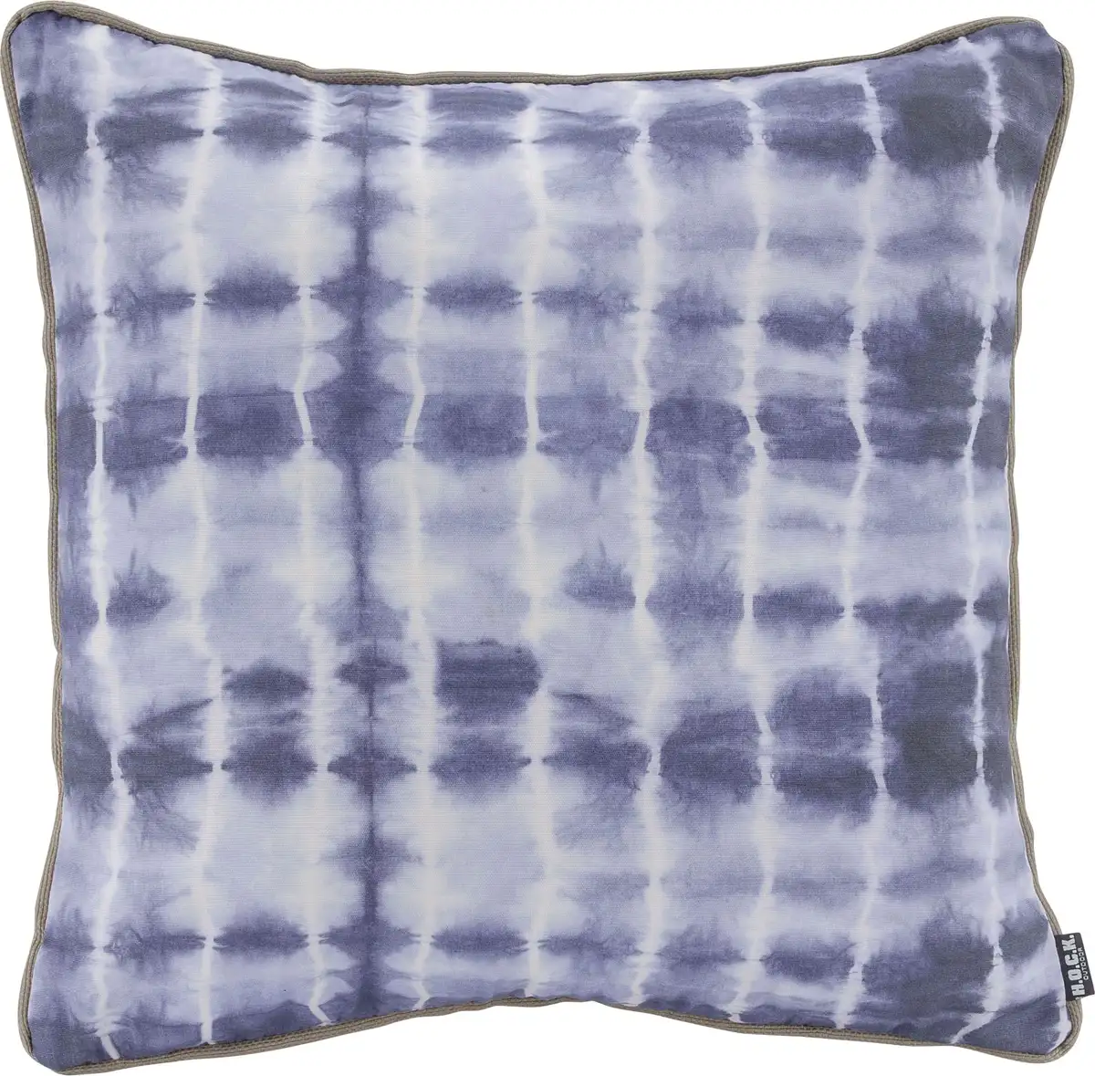 

Х.ОК.К. Подушка декоративная "Badu Batik Midnight Outdoor", с окантовкой, чехол с наполнителем, 1 шт H.O.C.K. 50х50 см, синий