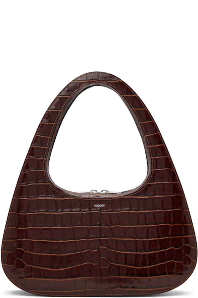 

Сумка Brown Croco Large Baguette Swipe Bag Coperni