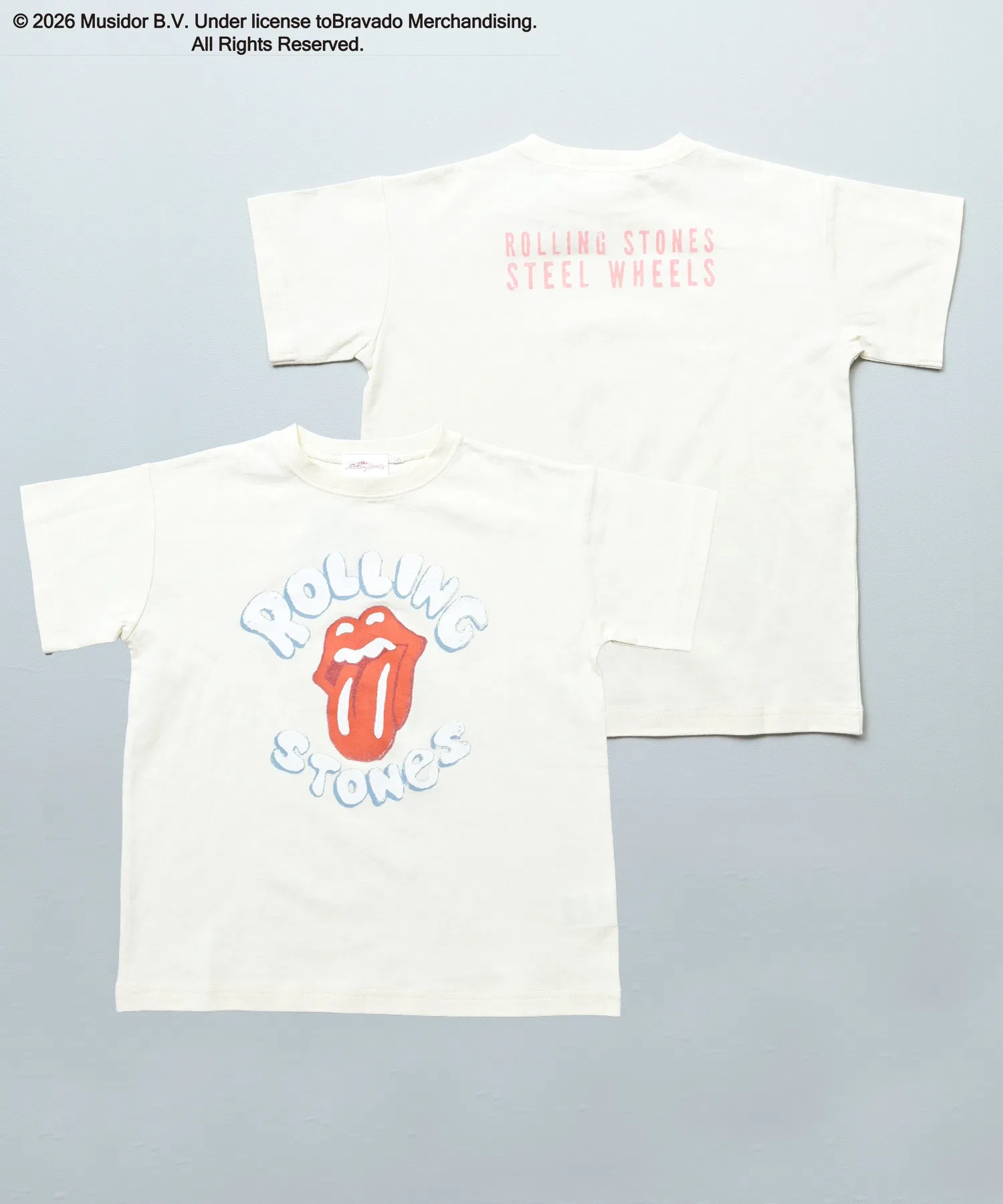 Детская футболка с принтом The Rolling Stones MARKEY'S белая