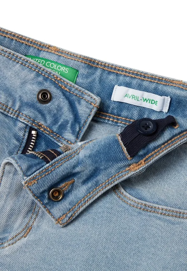 Джинсы-Клеш United Colors Of Benetton, Blue — фото 3