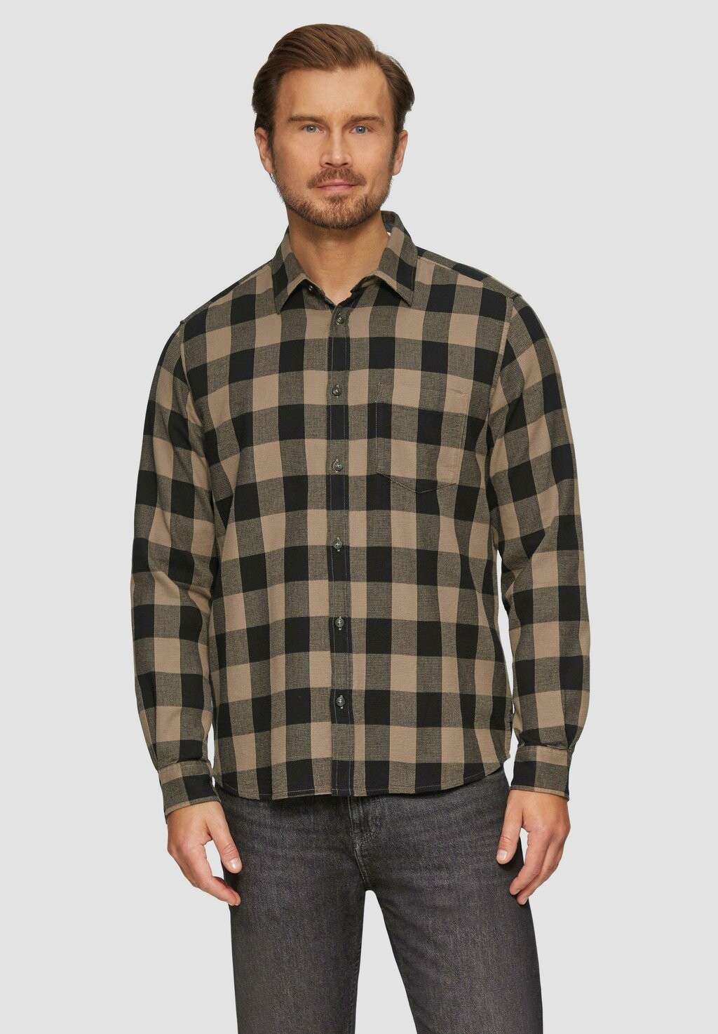 

Рубашка REGULAR-FIT KENTKRAGEN s.Oliver, коричневый