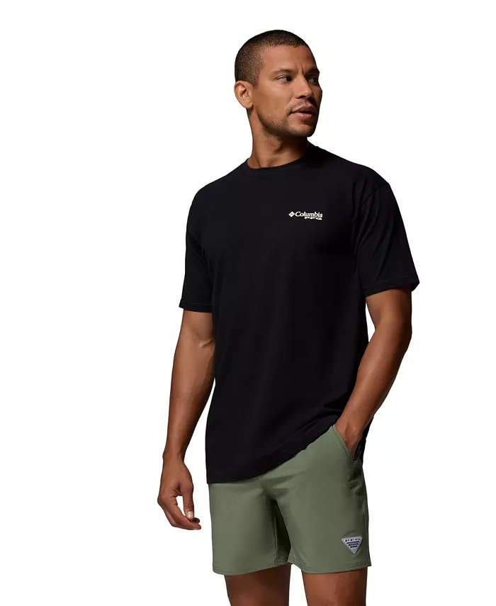 

Мужская футболка с принтом Columbia, черный