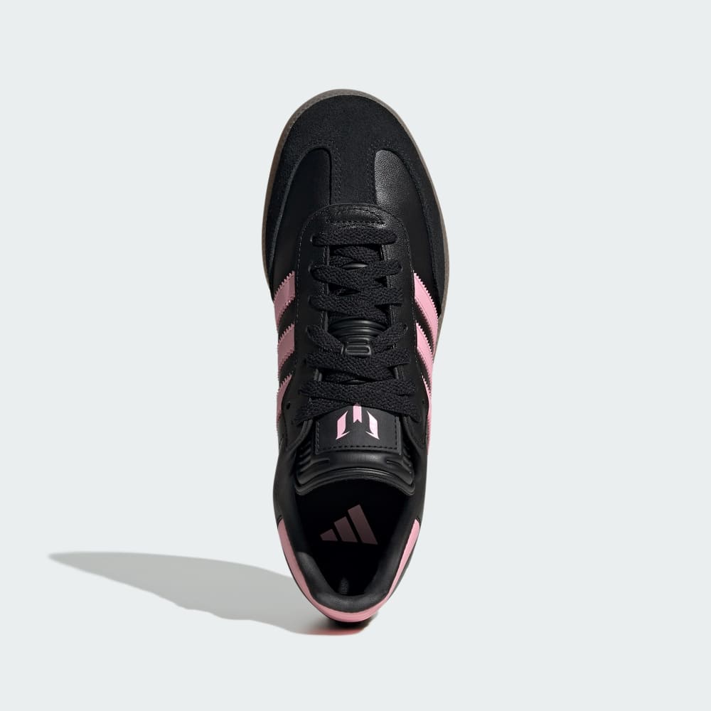 Кроссовки Adidas Samba Messi Indoor Soccer Shoes, цвет Core Black/Gold Metallic/Gum — фото 3