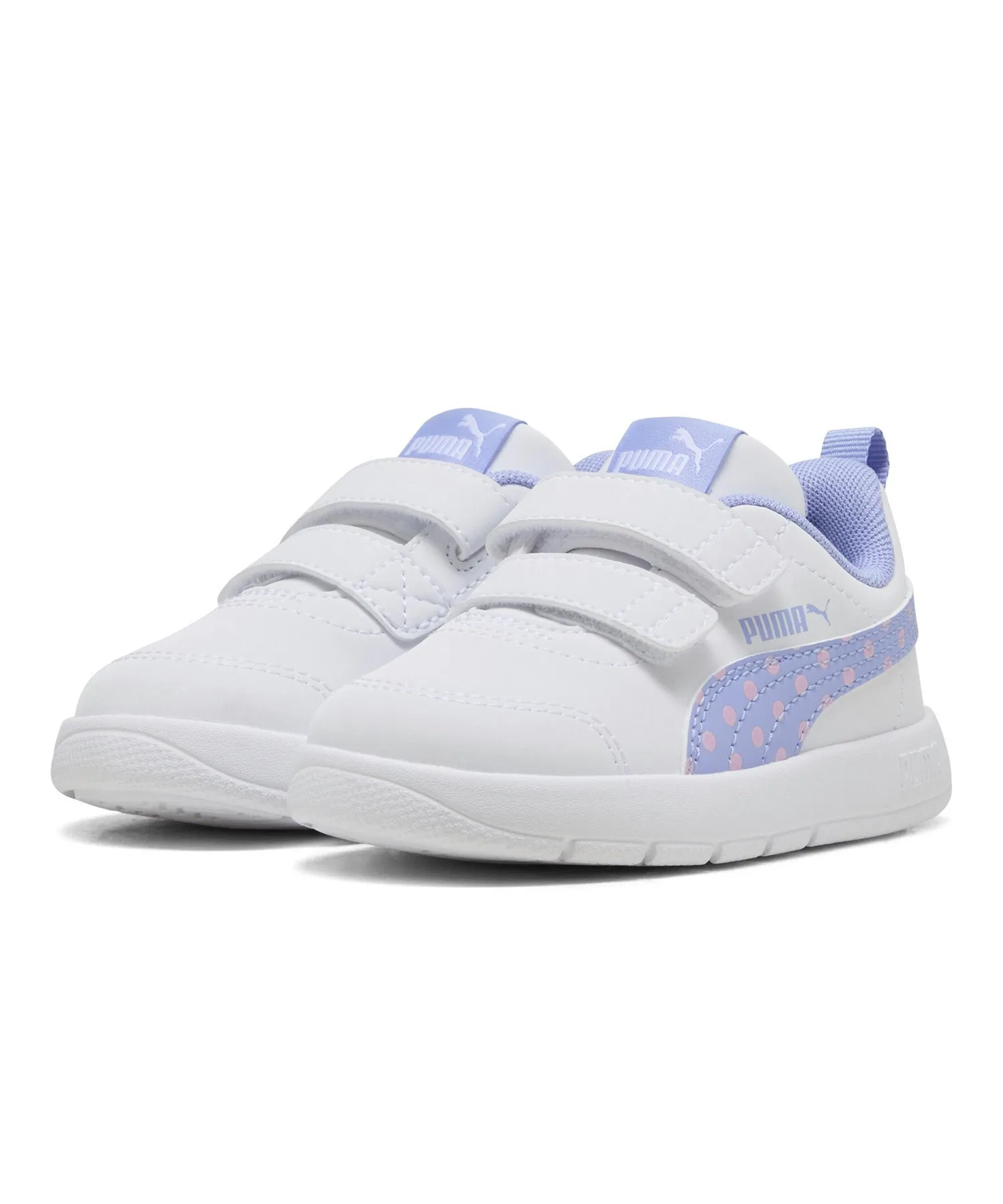 Детские кроссовки PUMA Courtflex V3 DOTTY V для малышей белые