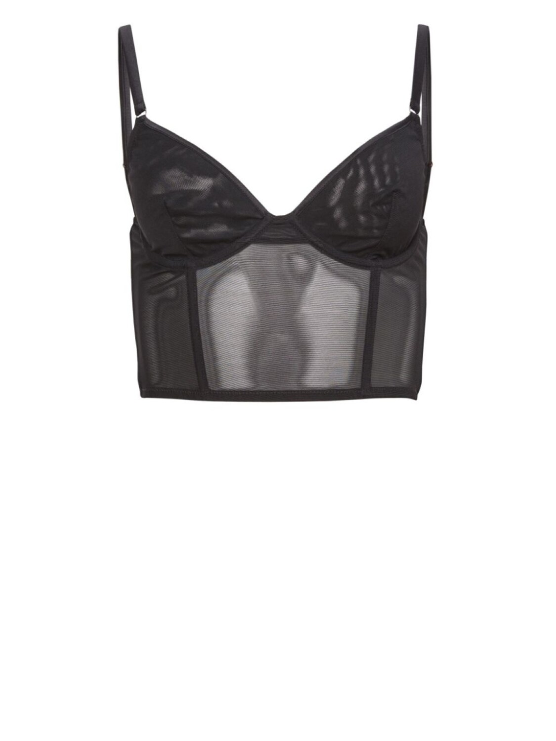 

Fleur Du Mal бюстгальтер Mesh Bustier полупрозрачный, черный