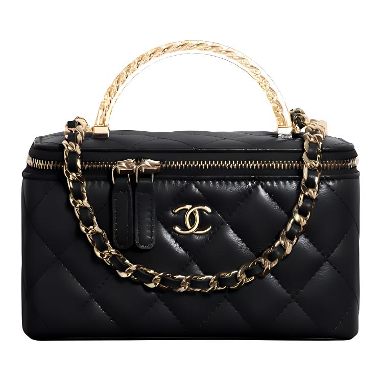 

CHANEL Барсетка из ягненка, Сумка через плечо, Кроссбод, Женская сумка черная
