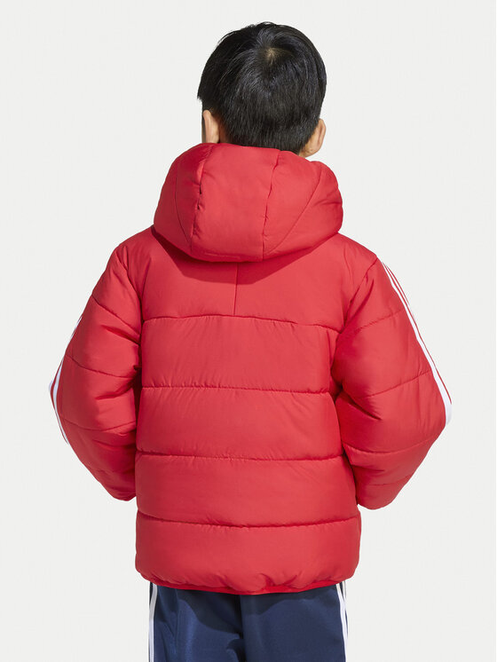 Зимняя куртка loose fit adicolor JV8550 Adidas, красный — фото 3