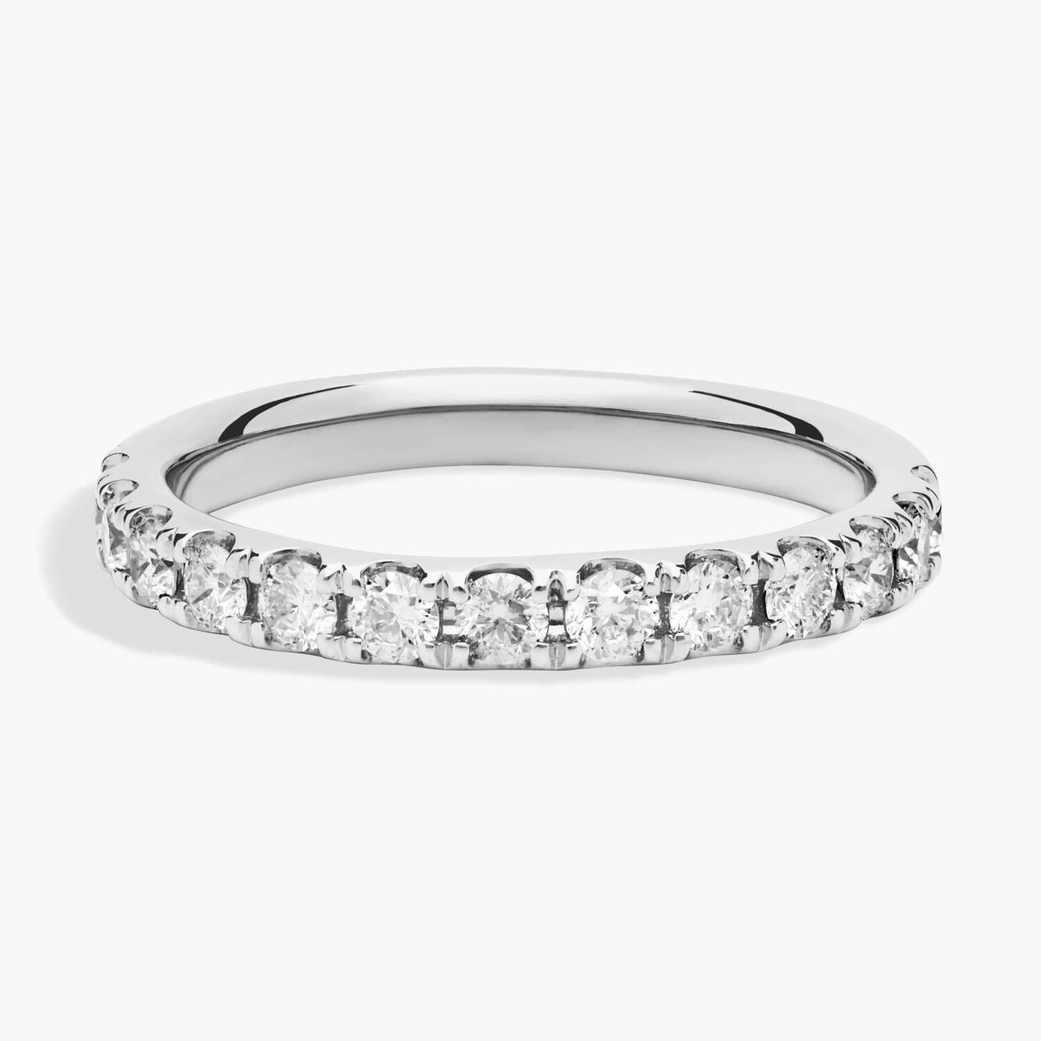 

Кольцо с бриллиантами Riviera Pavé из белого золота 14 карат (1/2 карата Tw. - HI / SI1-SI2) Blue Nile
