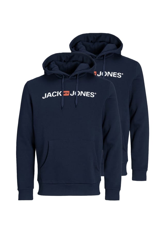 

Толстовка / толстовка с капюшоном 2 шт. в упаковке Jack & Jones, синий
