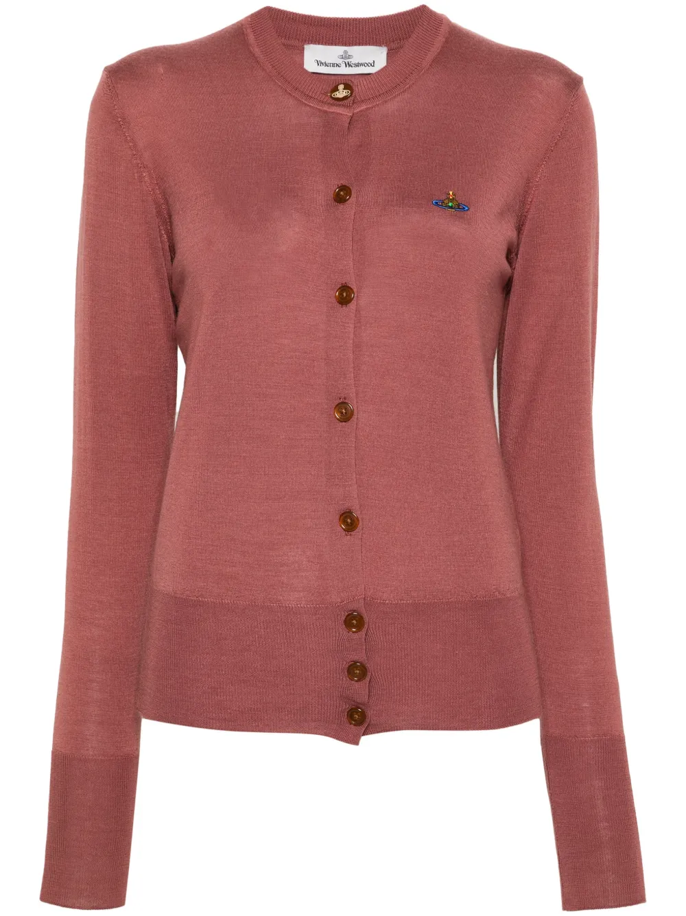 

Кардиган Bea с вышивкой Orb Vivienne Westwood, розовый