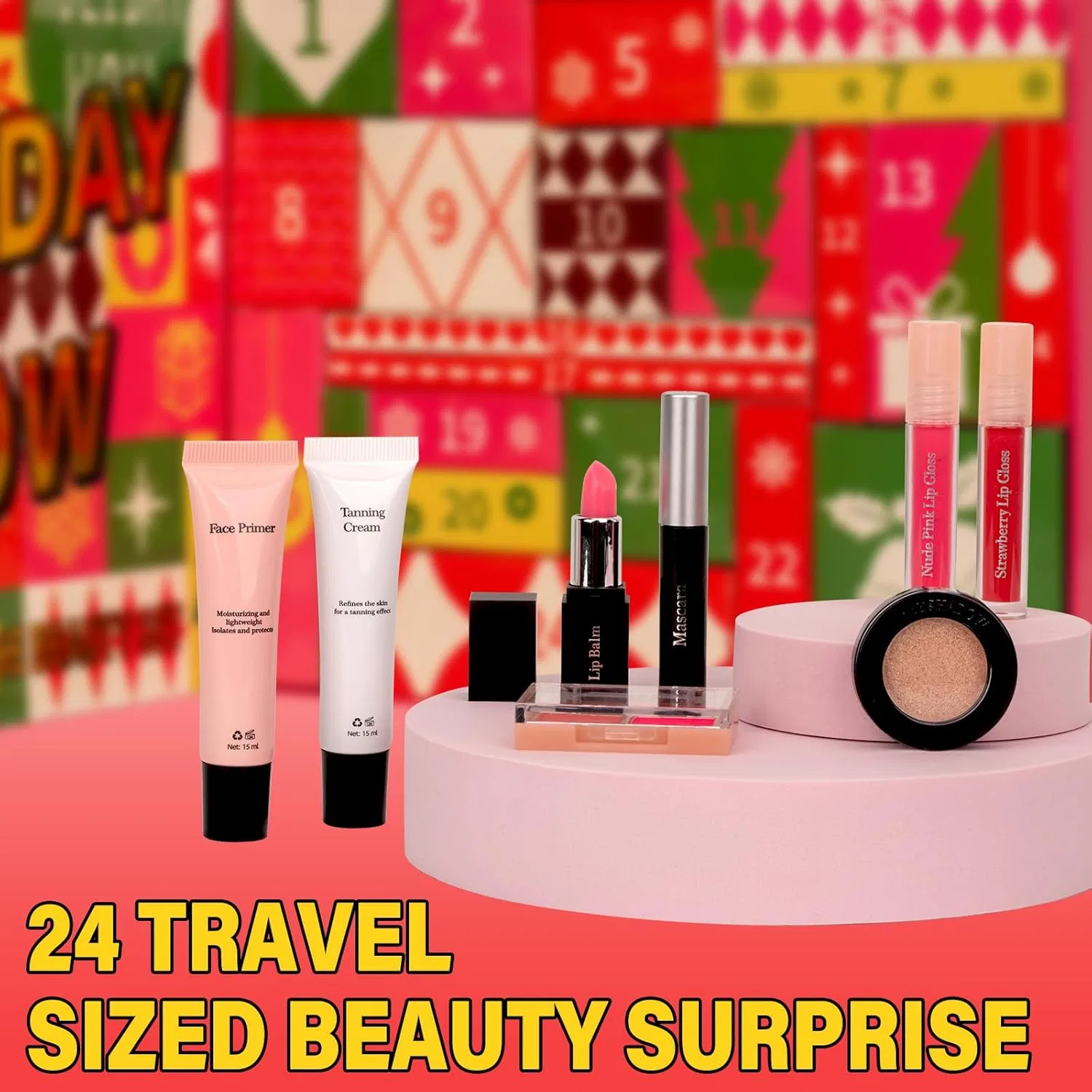 Набор косметики Advent Calendar 2025 Hywestger 24 предмета Colorful — фото 2