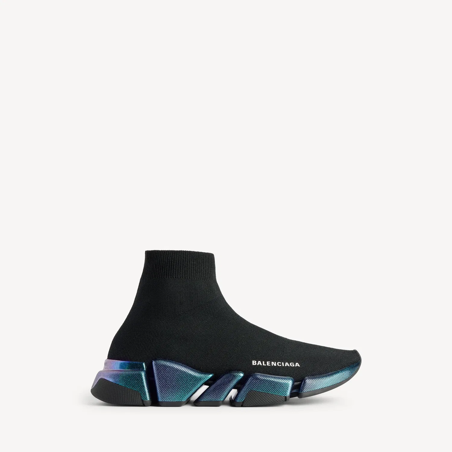 Мужские кроссовки Speed 2.0 Iridescent черного цвета BALENCIAGA, черный