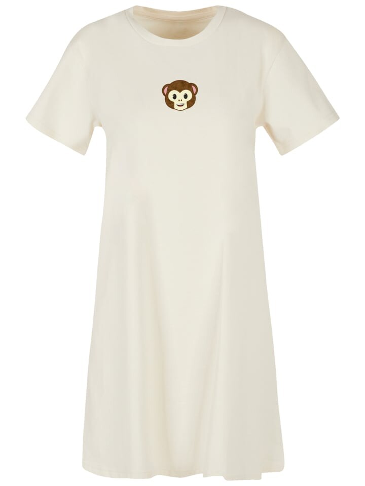 

Футболка F4NT4STIC Kleid emoji couture smiling monkey furry face, цвет whitesand