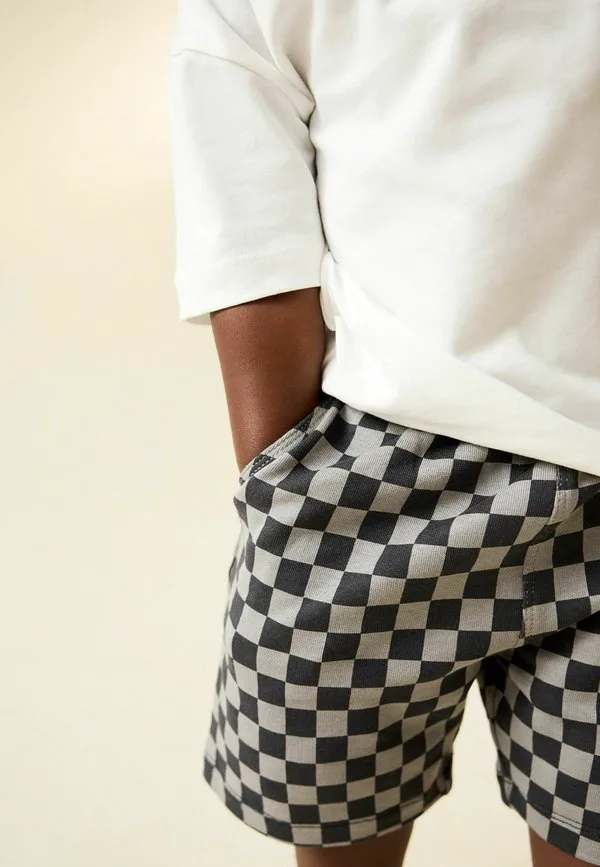 Спортивные штаны стандартного кроя Next, Charcoal Checkerboard — фото 3